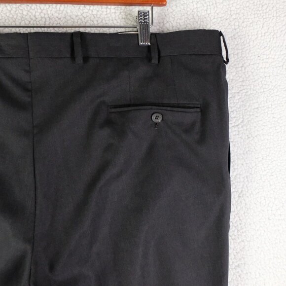 JP Tilford Samuelsohn Dress Pants Mens 40X34 Black Wool Cuffed Performance - Picture 7 of 12